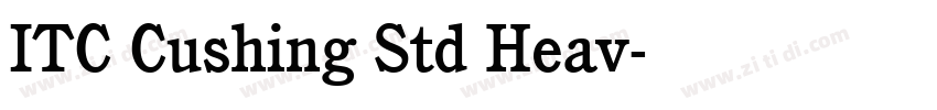 ITC Cushing Std Heav字体转换